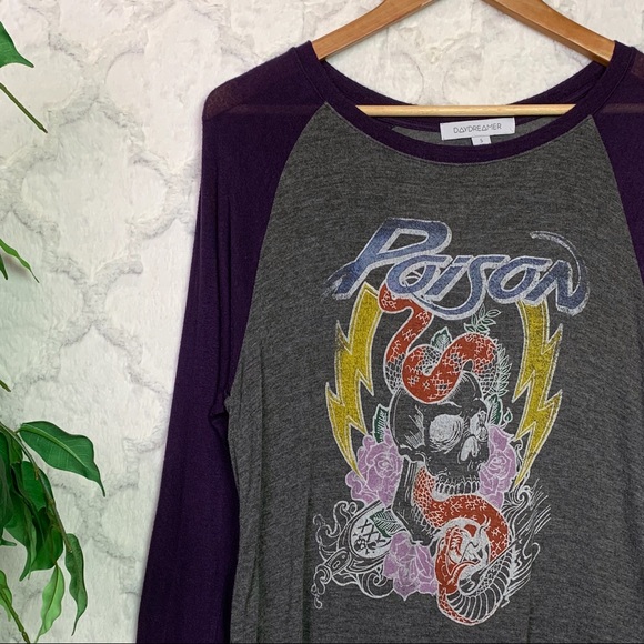Daydreamer Poison Flesh & Blood Tour Raglan Tee - Picture 2 of 6